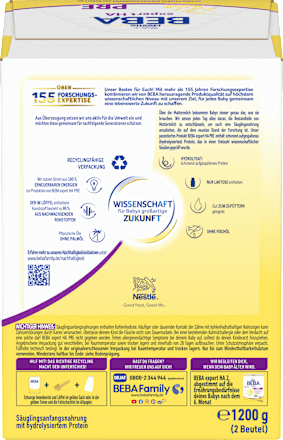 Anfangsmilch Expert HA Pre von Geburt an Nestlé BEBA