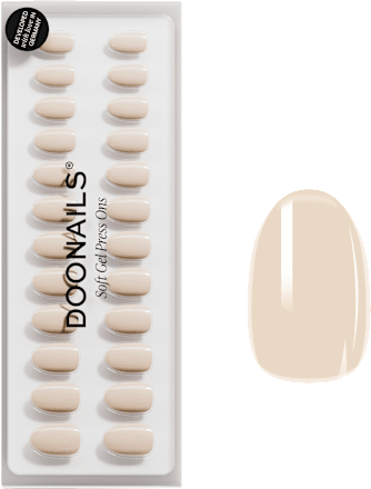 Künstliche Nägel Press Ons Short Round Vanilla Doonails