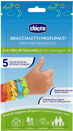 Braccialetti profumati con olio di citronella Chicco