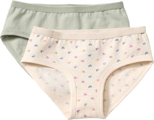 Slips mit Herz-Muster, grün, Gr. 86/92 ALANA