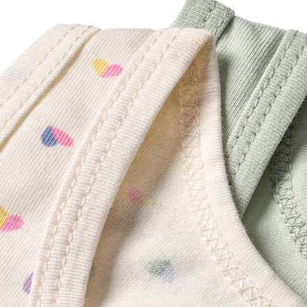 Unterhemden mit Herz-Muster, grün, Gr. 122/128 ALANA