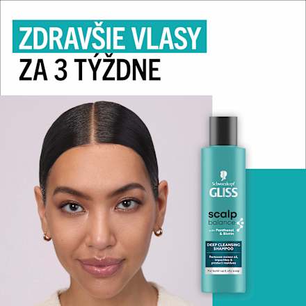 Hĺbkovo-čistiaci šampón na vlasy scalp balance DEEP CLEANSING Schwarzkopf GLISS