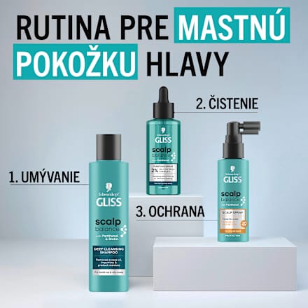 Hĺbkovo-čistiaci šampón na vlasy scalp balance DEEP CLEANSING Schwarzkopf GLISS
