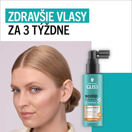 Sprej na pokožku hlavy scalp balance Schwarzkopf GLISS