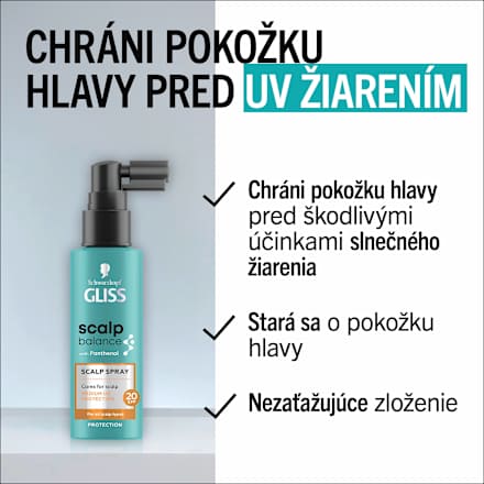 Sprej na pokožku hlavy scalp balance Schwarzkopf GLISS