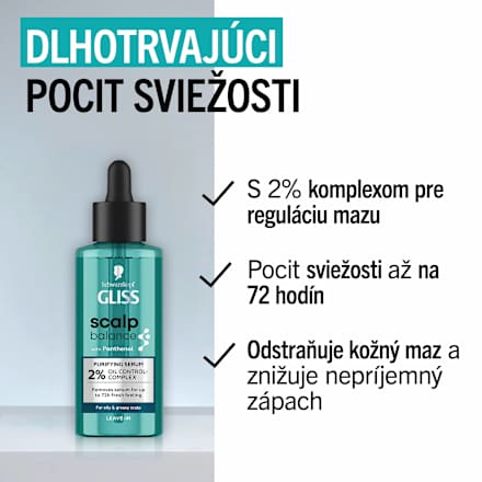 Čistiace sérum na vlasy scalp balance  Schwarzkopf GLISS