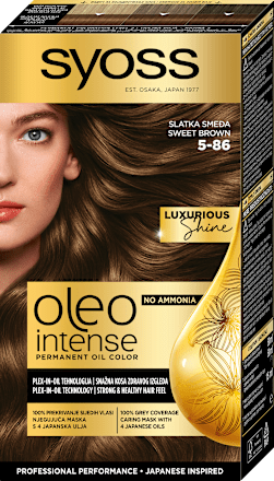 Barva za lase 5-86 Sladko Rjava syoss Oleo Intense