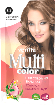 Szampon koloryzujący jasny brąz 5.3 Multi Color Venita