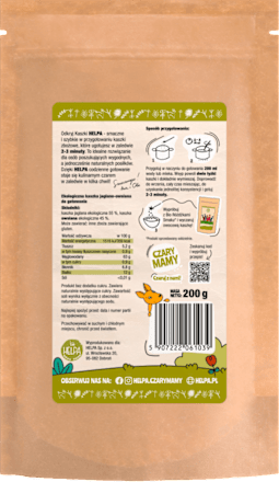 BIO Kaszka Jaglano - Owsiana Czary Mamy Helpa