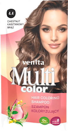 Szampon koloryzujący kasztanowy brąz 4.4 Multi Color Venita