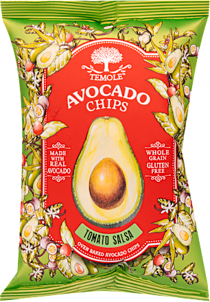 Avokádó chips, paradicsomos salsa ízű TEMOLE