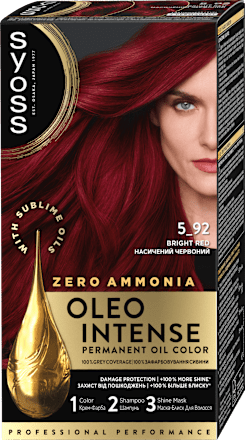 Боя за коса - Nr. 5-92 Ярко червен syoss Oleo Intense