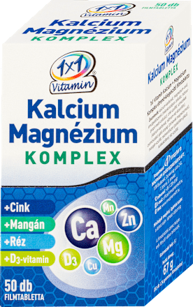 Kalcium és Magnézium Komplex filmtabletta 1X1 Vitamin
