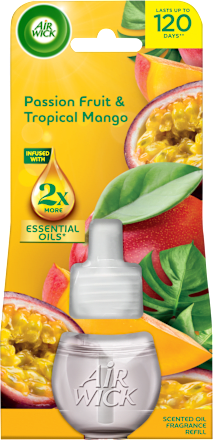 Náplň do elektrického osviežovača Essential Oils - marakuja a tropické mango AIR WICK