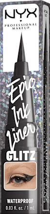 Vodootporni tekući tuš za oči u flomasteru Epic Ink Liner Glitz – 06 Graphite Glitz NYX PROFESSIONAL MAKEUP