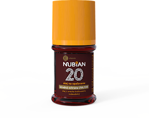 olej na opalování SPF20 NUBIAN