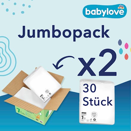 Windeln Premium Gr. 7 XXL (16+ kg) Jumbopack babylove
