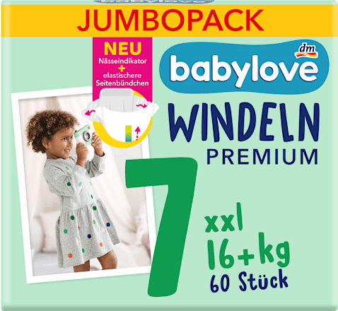 Pelenka XXL, 7-es méret, 16+ kg, jumbo pack babylove
