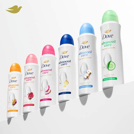 Dámsky antiperspirant v spreji Advanced Care Soothes & Repairs - Fresh Cotton & Sea Minerals Dove