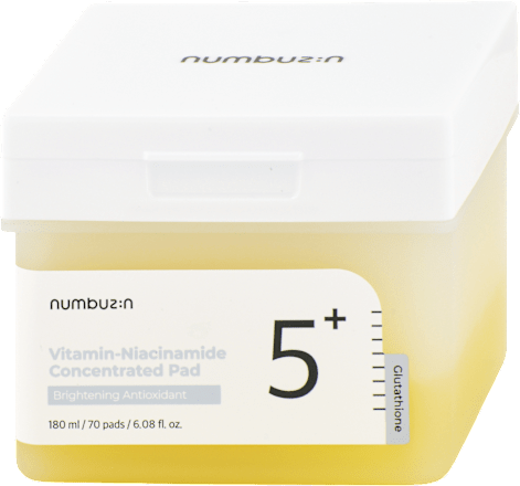 Rozjasňujúce pleťové tampóny Glutathione Vitamin-Niacinamide 5+  numbuzin