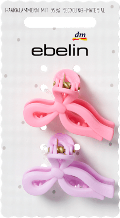 Haarklammern Schleife, lila, rosa ebelin