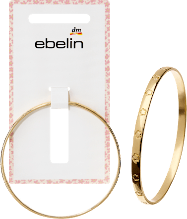 Armreif mit Blumen, Gold-Optik ebelin