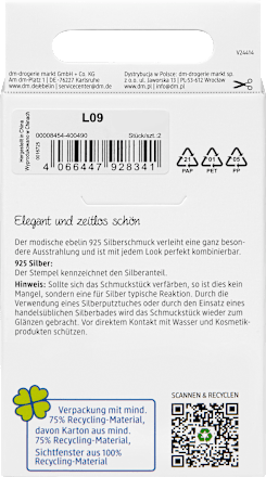 Creolen 925 Silber Tropfenform ebelin