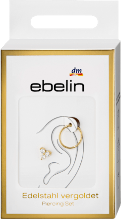 Ohr-Piercings 316L Stahl, goldfarben ebelin