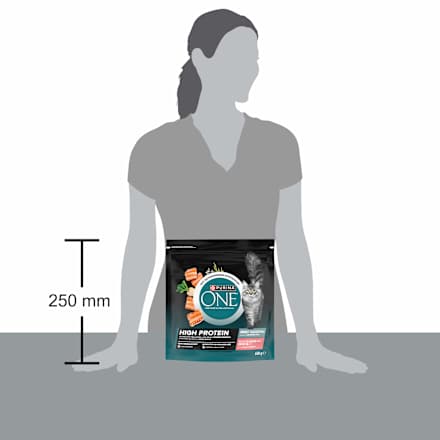 Trockenfutter Katze reich an Lachs, high protein PURINA ONE