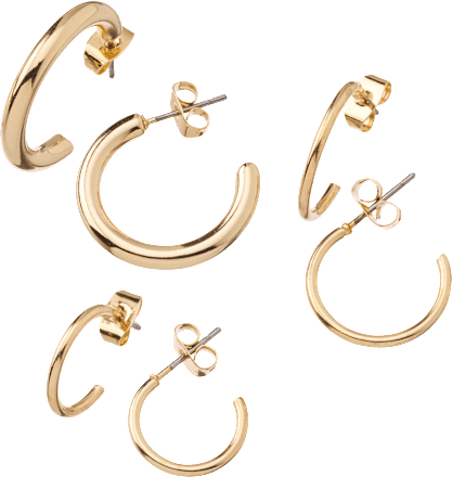 Creolen Gold-Optik ebelin