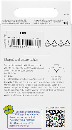 Halskette 925 Silber Kugel ebelin