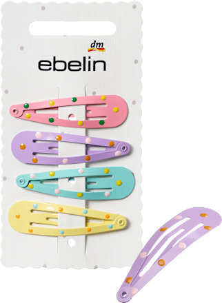 Haarclips mit Punkten, bunt ebelin