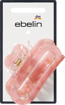 Haarklammer Cut-Out mit Herz, rosa ebelin