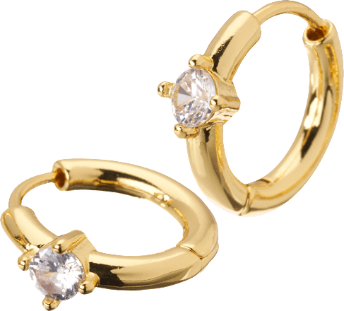 Creolen vergoldet mit Strassstein ebelin