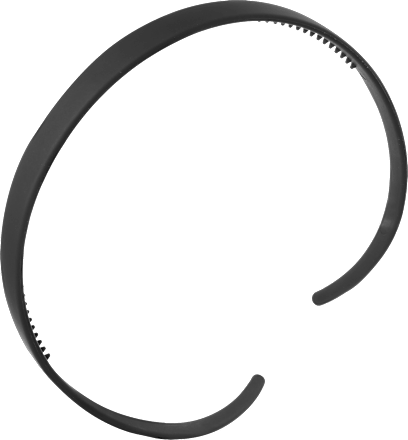 Haarreif geschwungen, schwarz/braun ebelin