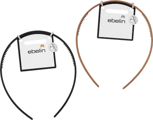 Haarreif geschwungen, schwarz/braun ebelin