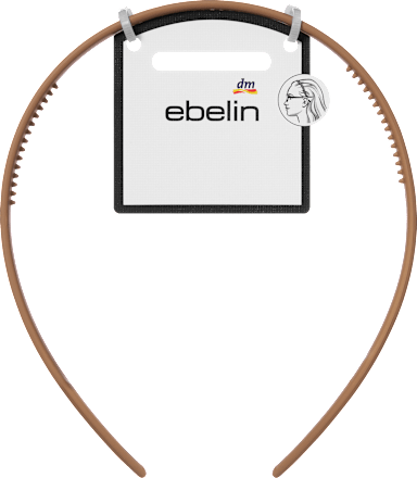 Haarreif geschwungen, schwarz/braun ebelin