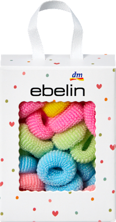 Haargummis in Box, bunt ebelin