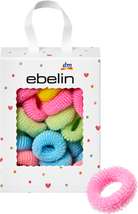 Haargummis in Box, bunt ebelin