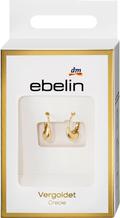 Creolen vergoldet Tropfenform ebelin