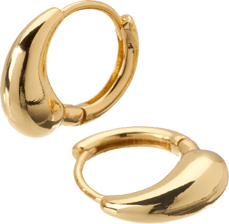 Creolen vergoldet Tropfenform ebelin