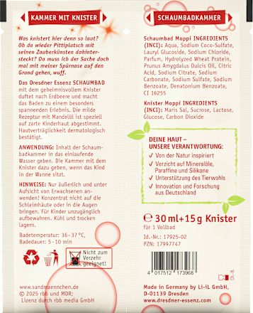 Schaumbad Unser Sandmännchen Knister  Dresdner Essenz