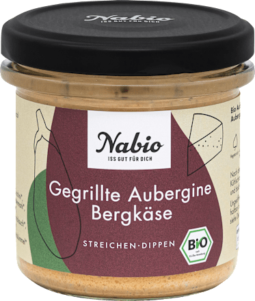 Brotaufstrich, Gegrillte Aubergine Bergkäse Nabio