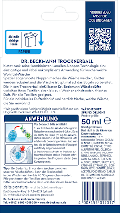 Trockner-Ball & Wäscheduft Dr. Beckmann