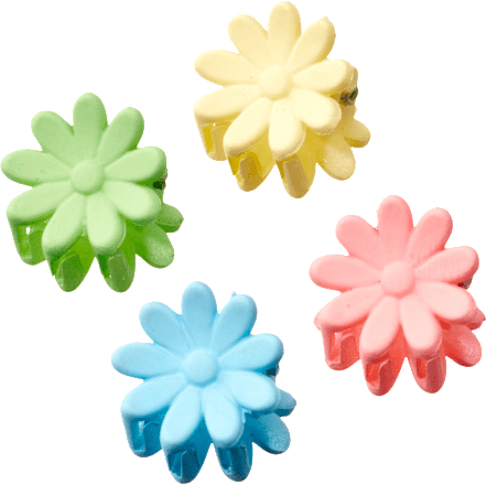 Haarklammern mini Blumenform ebelin