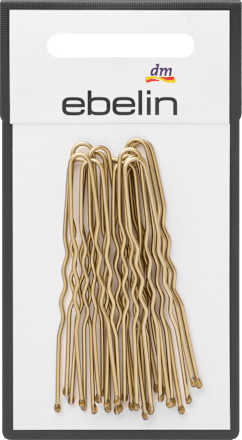 Haarnadeln gewellt, Gold-Optik ebelin