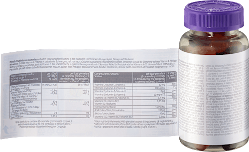 Multivitamínové gumové cukríky pre dospelých Mivolis