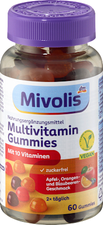 Multivitamínové gumové cukríky pre dospelých Mivolis