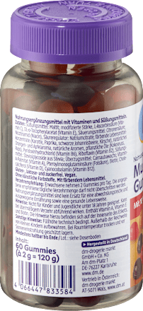 Multivitamínové gumové cukríky pre dospelých Mivolis