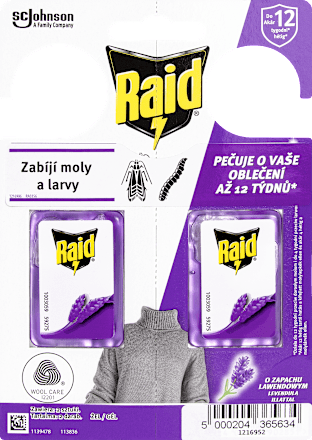 gel proti molům levandule Raid